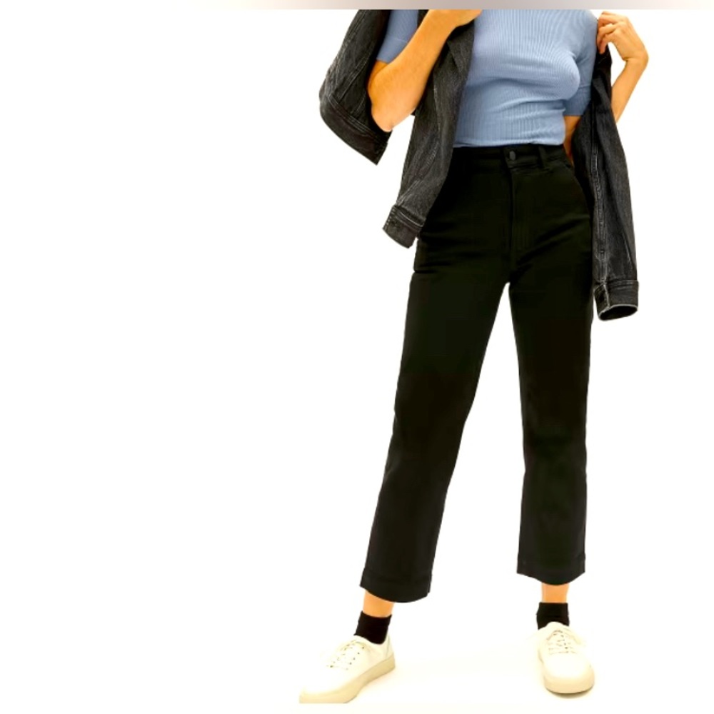 Everlane- Straight leg, cropped, regular heavy canvas pants- size 6